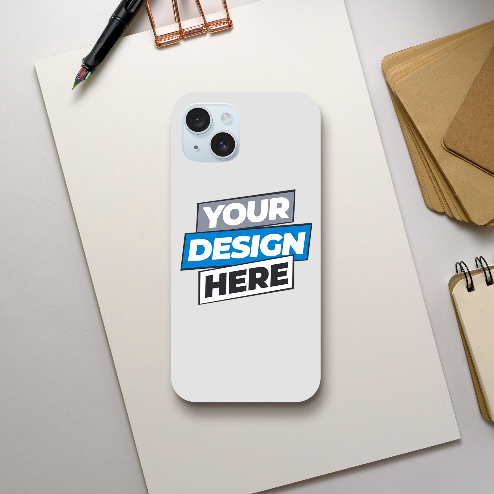 Print on demand gloss tough iPhone case with customizable design, high protection, glossy finish, and wireless charging compatible.