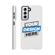 Print on Demand Gloss Tough Phone Case for Samsung with customizable design, dual-layer protection, and high-gloss finish.