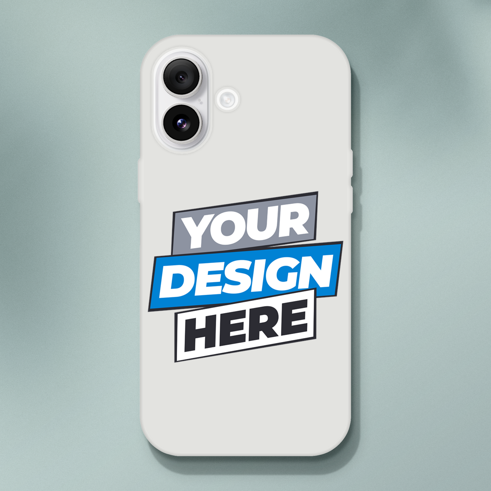 Flexi Case displaying customizable design, transparent with impact resistance, frosty texture, precise openings, wireless charging compatible.