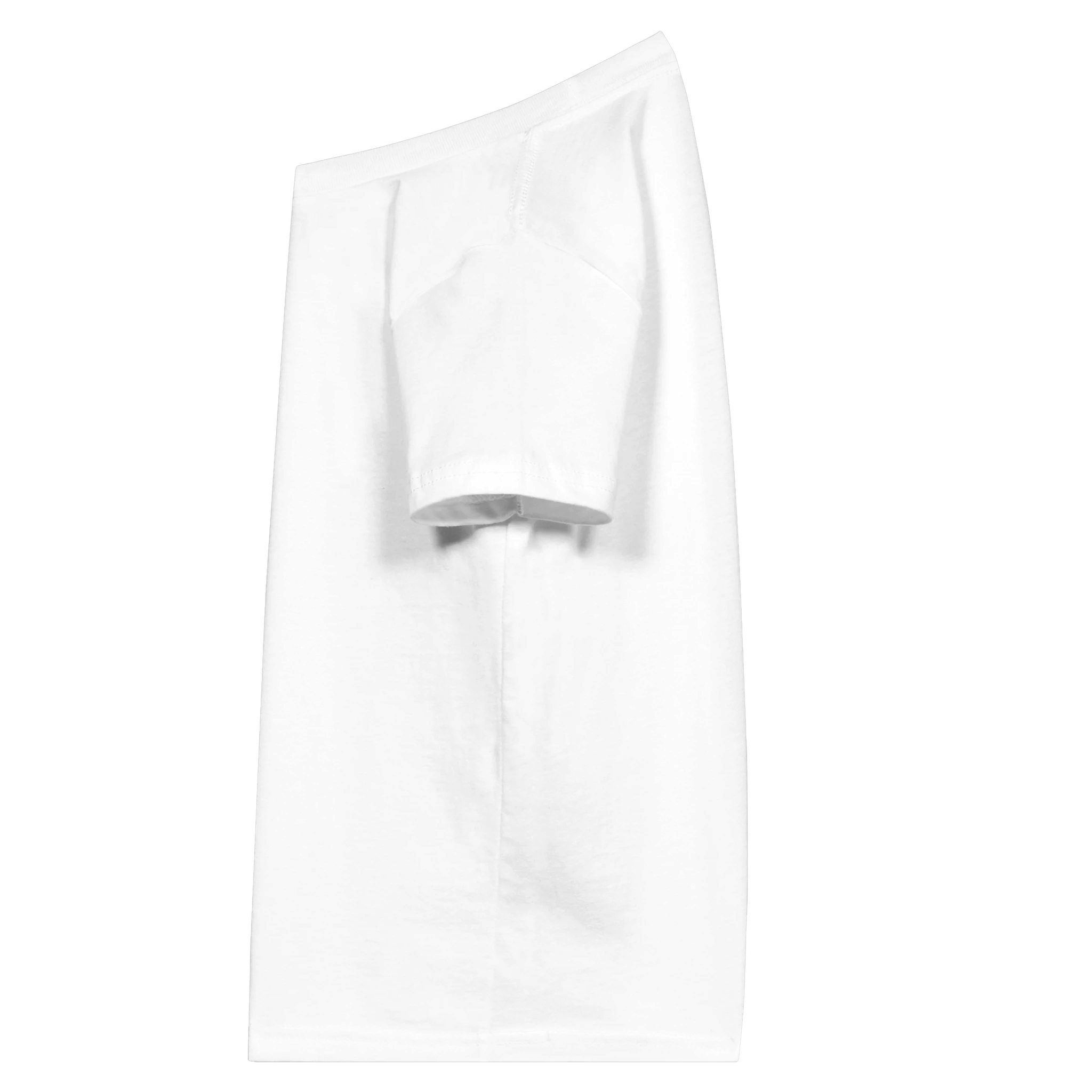Side view of Tivvi Kids Cotton Tee with ribbed collar showcasing quality stitching and design, perfect for customization or plain wear.