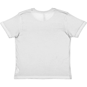 Back view of Tivvi Kids Cotton Tee in white, showcasing soft and durable material with ribbed collar, ideal for everyday wear.