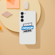 Transparent flexi iPhone case featuring a customizable design, lightweight and tear-resistant with a frosted clear finish.