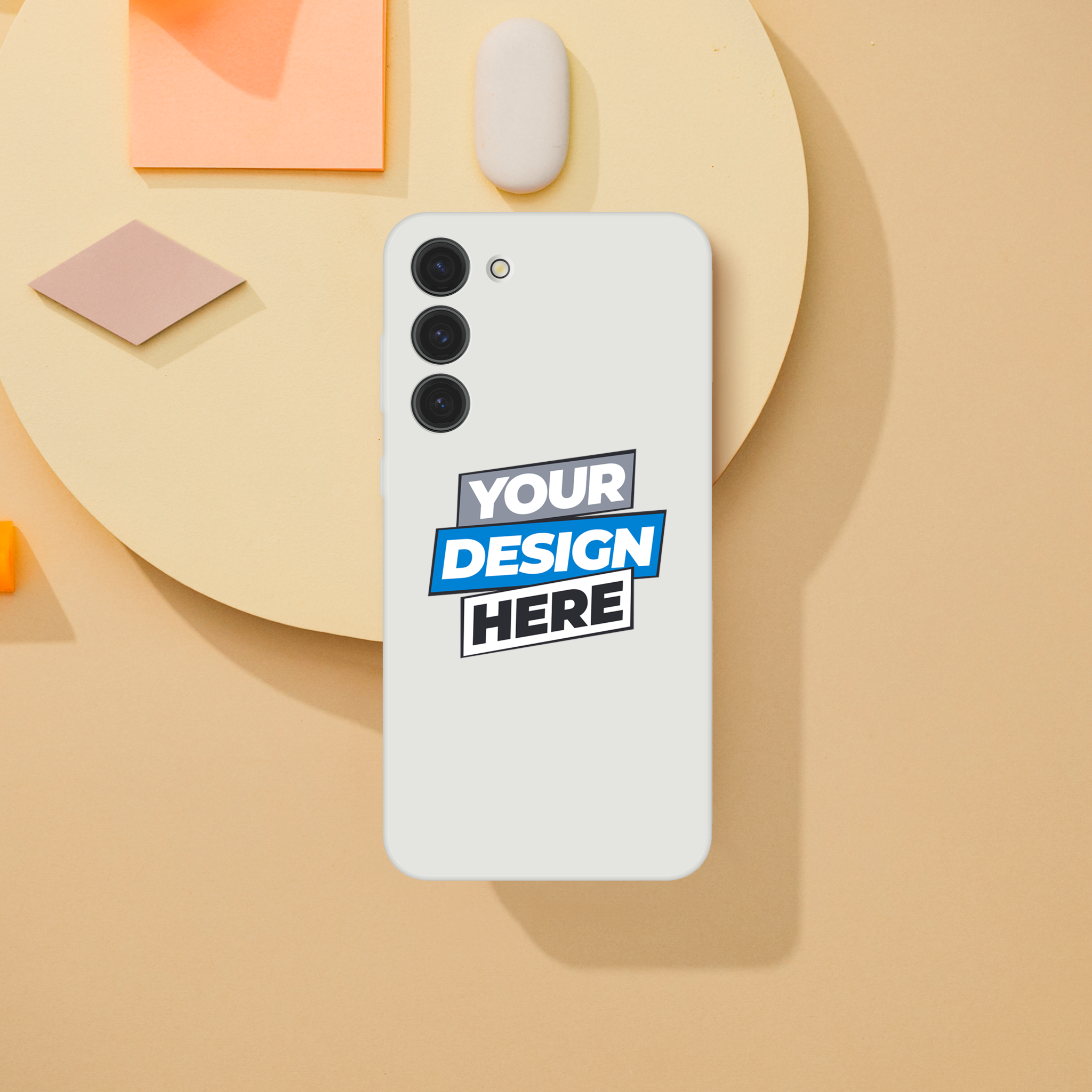 Transparent flexi iPhone case featuring a customizable design, lightweight and tear-resistant with a frosted clear finish.