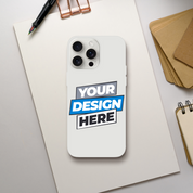Transparent Flexi Case for modern design display, impact resistant and wireless charging compatible for iPhone and Galaxy phones.