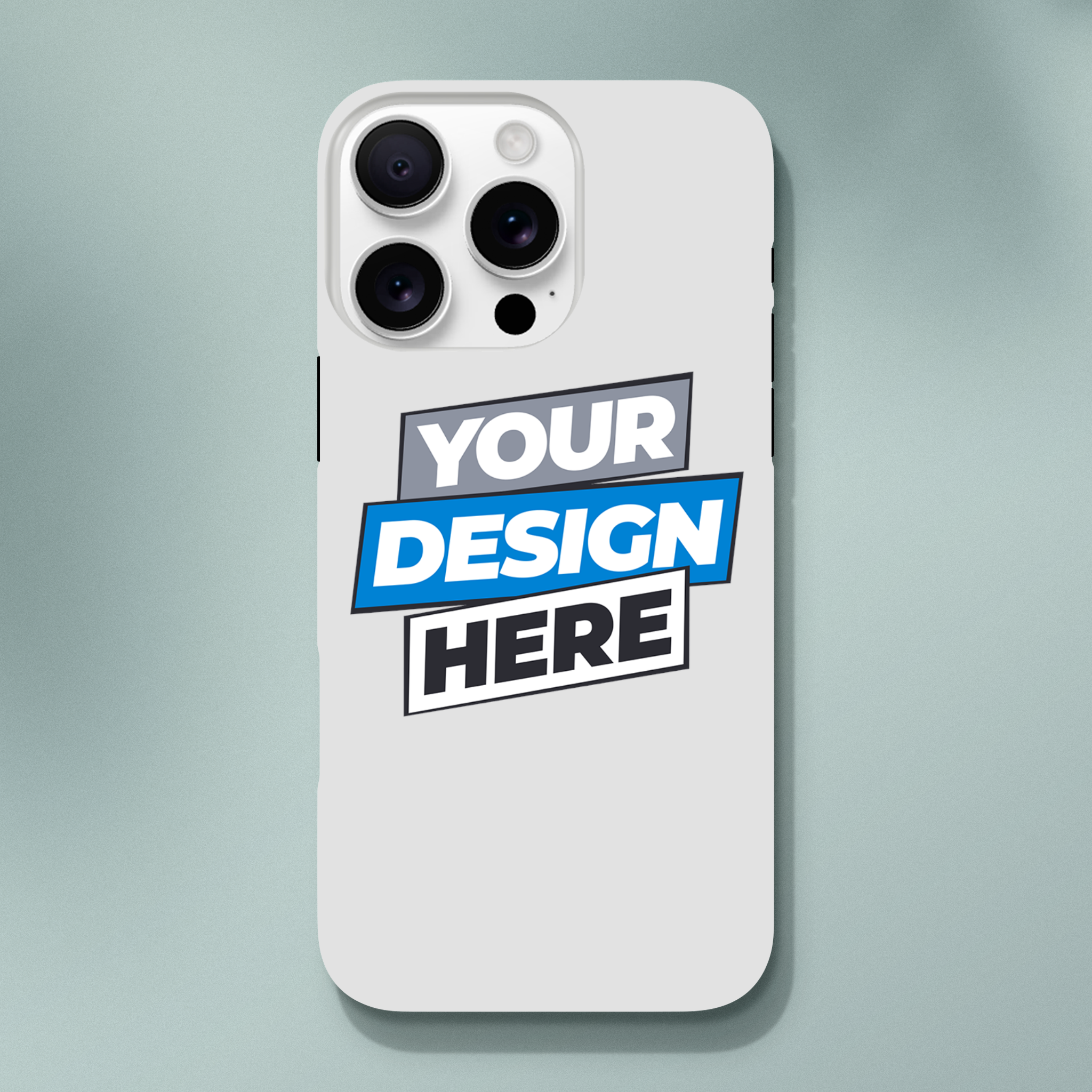 Customizable gloss tough iPhone case with dual-layer protection and design space, perfect for style and durability.