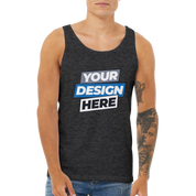 Unisex Calvoro cotton tank with customizable design, featuring a breathable and lightweight fit, ideal for layering or wearing solo.