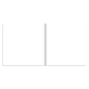 Open luxe hardcover photo book with blank pages, ideal for weddings and graduations, features silk paper and matte laminated finish.