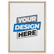 Custom framed canvas for personalized design, featuring high-quality wood frame and textured fabric for unique wall decor.