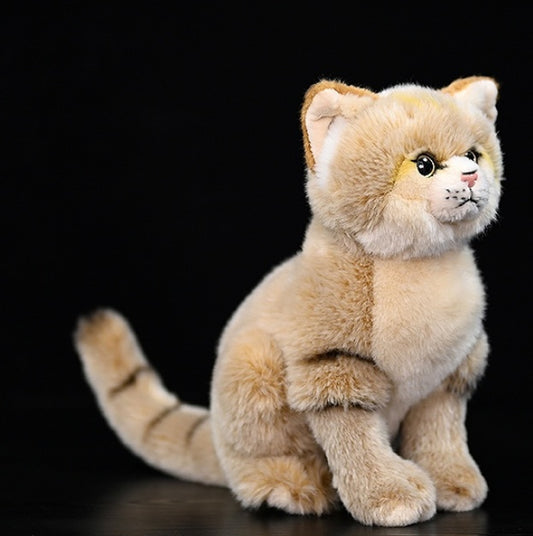 Dune Cat Plush Doll, a cute and soft squat cat plush toy, made from PP cotton and KK plush, perfect gift for cat lovers.