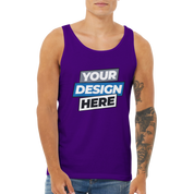 Unisex Calvoro cotton tank with customizable design, featuring a minimalist cut and breathable comfort, suitable for layering.