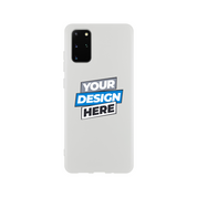 Transparent flexi iPhone case with customizable design, showcasing frosted clear finish for modern aesthetics and phone protection.