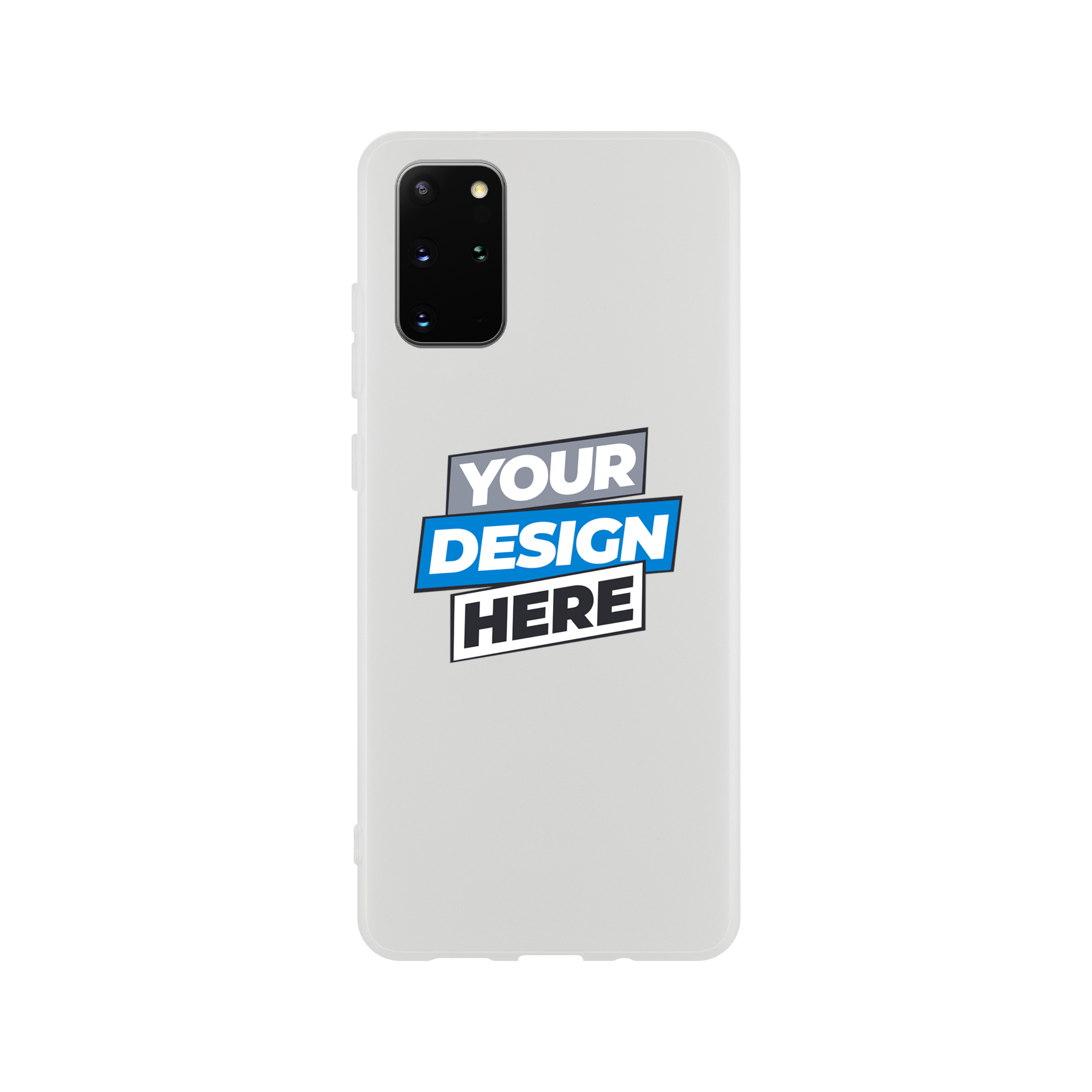 Transparent flexi iPhone case with customizable design, showcasing frosted clear finish for modern aesthetics and phone protection.