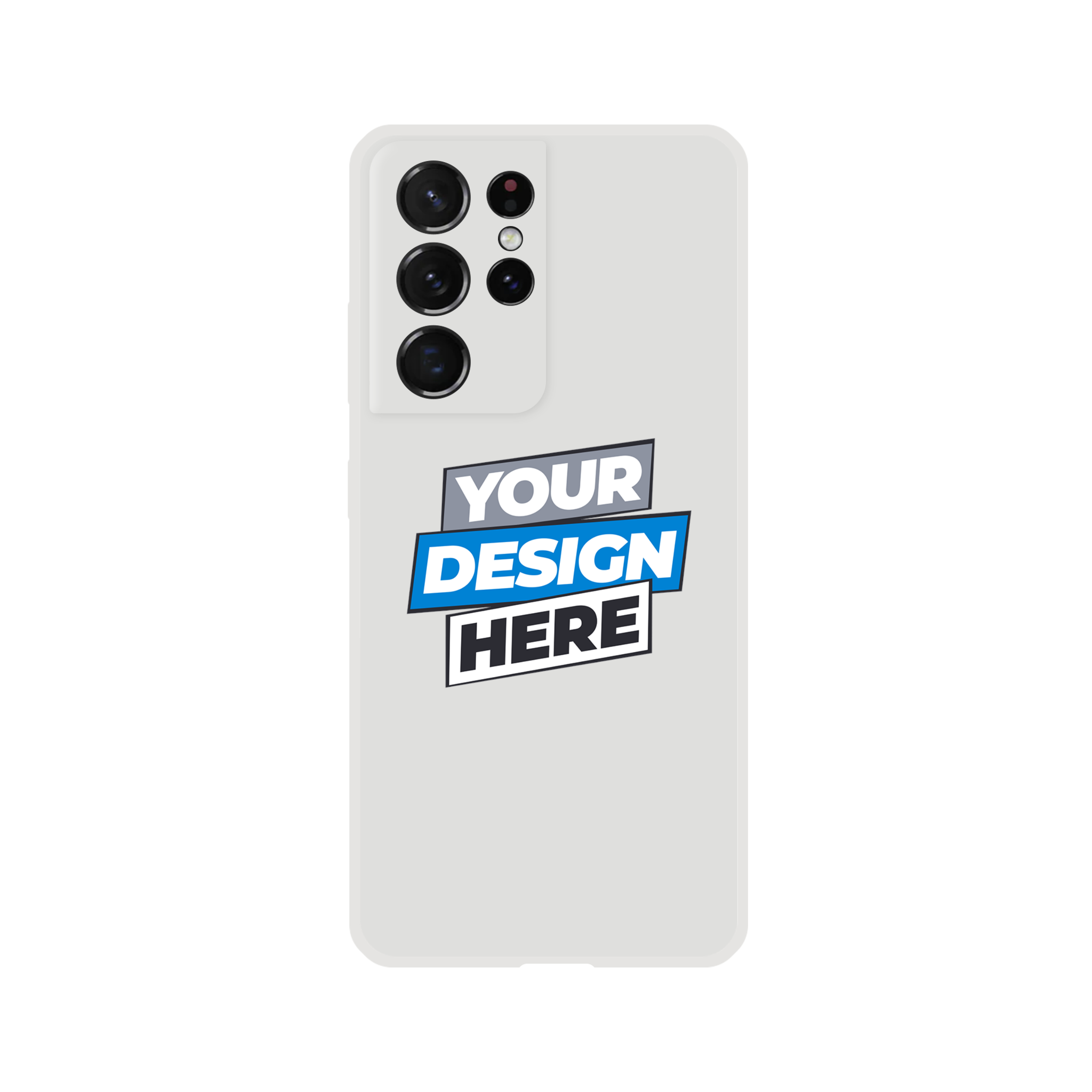 Transparent flexi iPhone case showcasing custom artwork with a frosted clear finish, lightweight and wireless charging compatible.