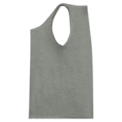 Print on Demand Calvoro Cotton Tank in gray, featuring a minimalist cut and rounded neckline for comfort and layering.