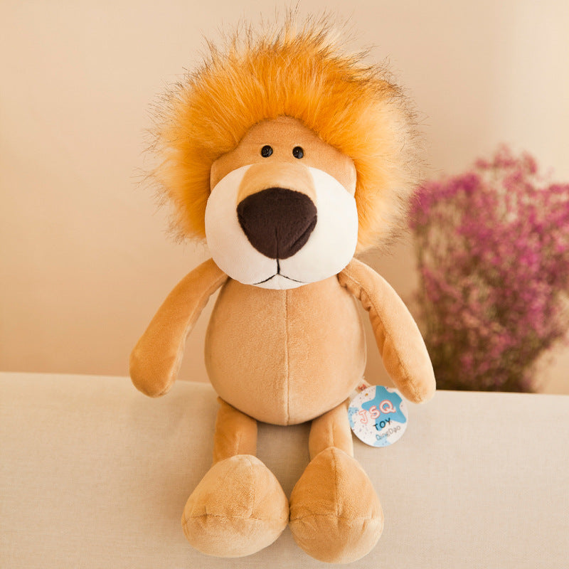 Jungle Animal Plush Lion Toy with Soft PP Cotton and Fluffy Mane