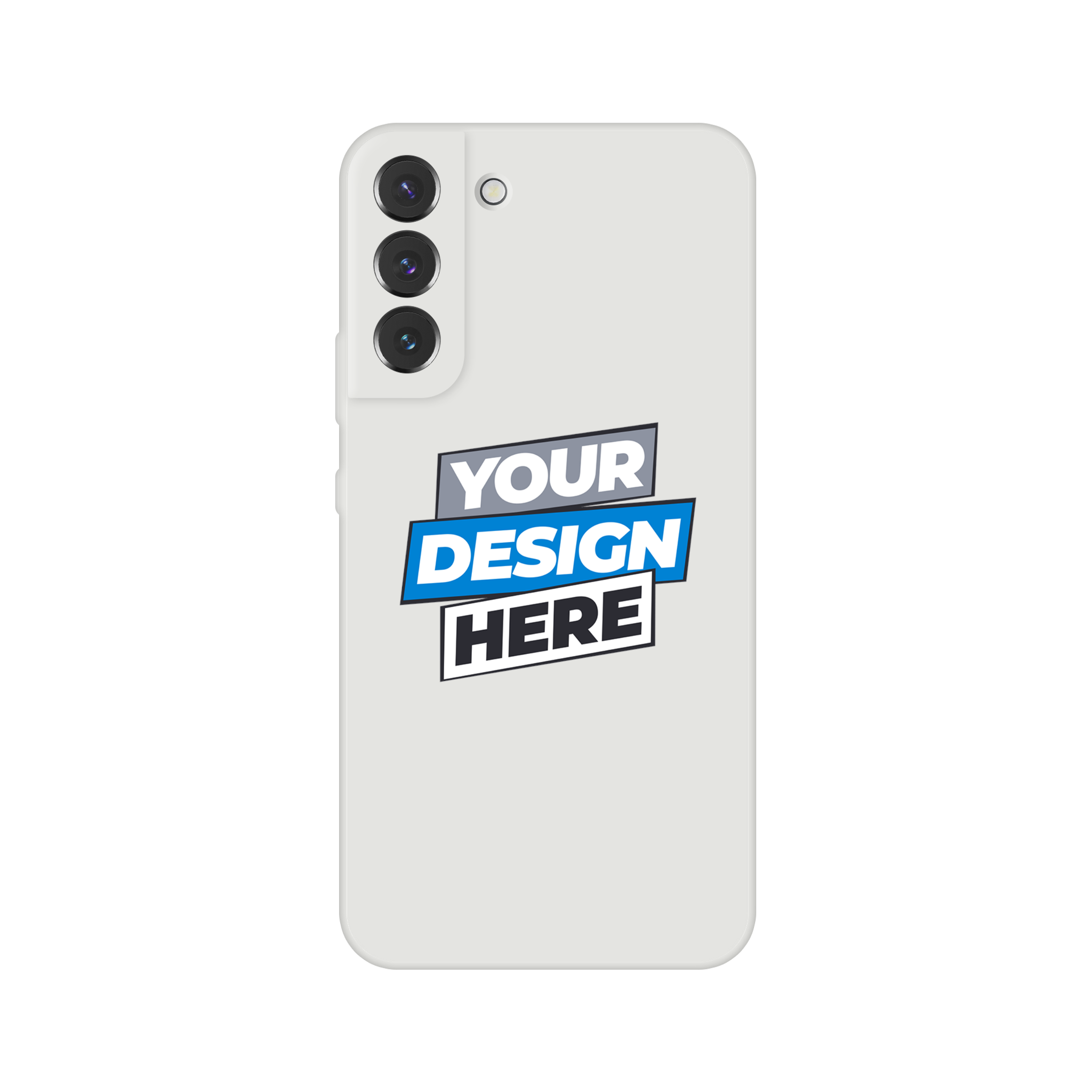 Customized Print on Demand Transparent Flexi Case showcasing design template on iPhone with versatile protection and style.
