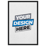 Framed canvas print with customizable design, featuring black frame and rich texture for a captivating art experience.