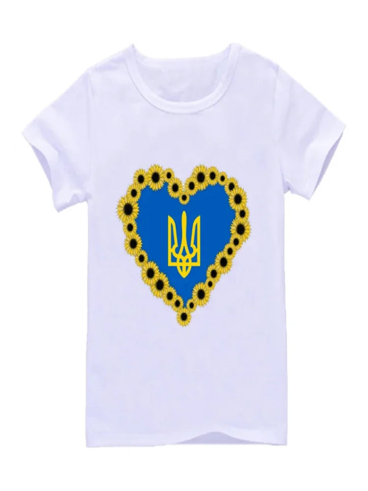 Ukrainian-themed T-shirt with unique artistic print