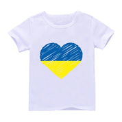 Lightweight T-shirt featuring Ukrainian patriotic motifs