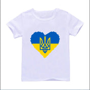 Short-sleeve Ukrainian T-shirt with patriotic design