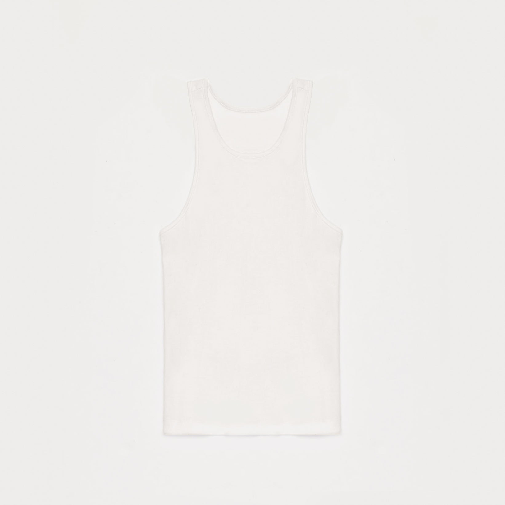 Isvera Slim Cotton Camisole with I-shaped neckline, breathable cotton-spandex blend, designed for flattering fit and comfort.