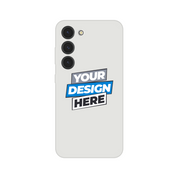 Transparent flexi phone case showcasing customizable design with frosted clear finish, ideal for iPhone models, wireless charging compatible.