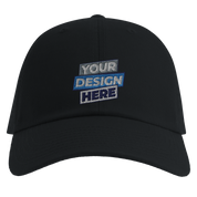 Print on Demand Callorin Premium Snapback Cap, mid-profile snapback with "Your Design Here" embroidery, classic style