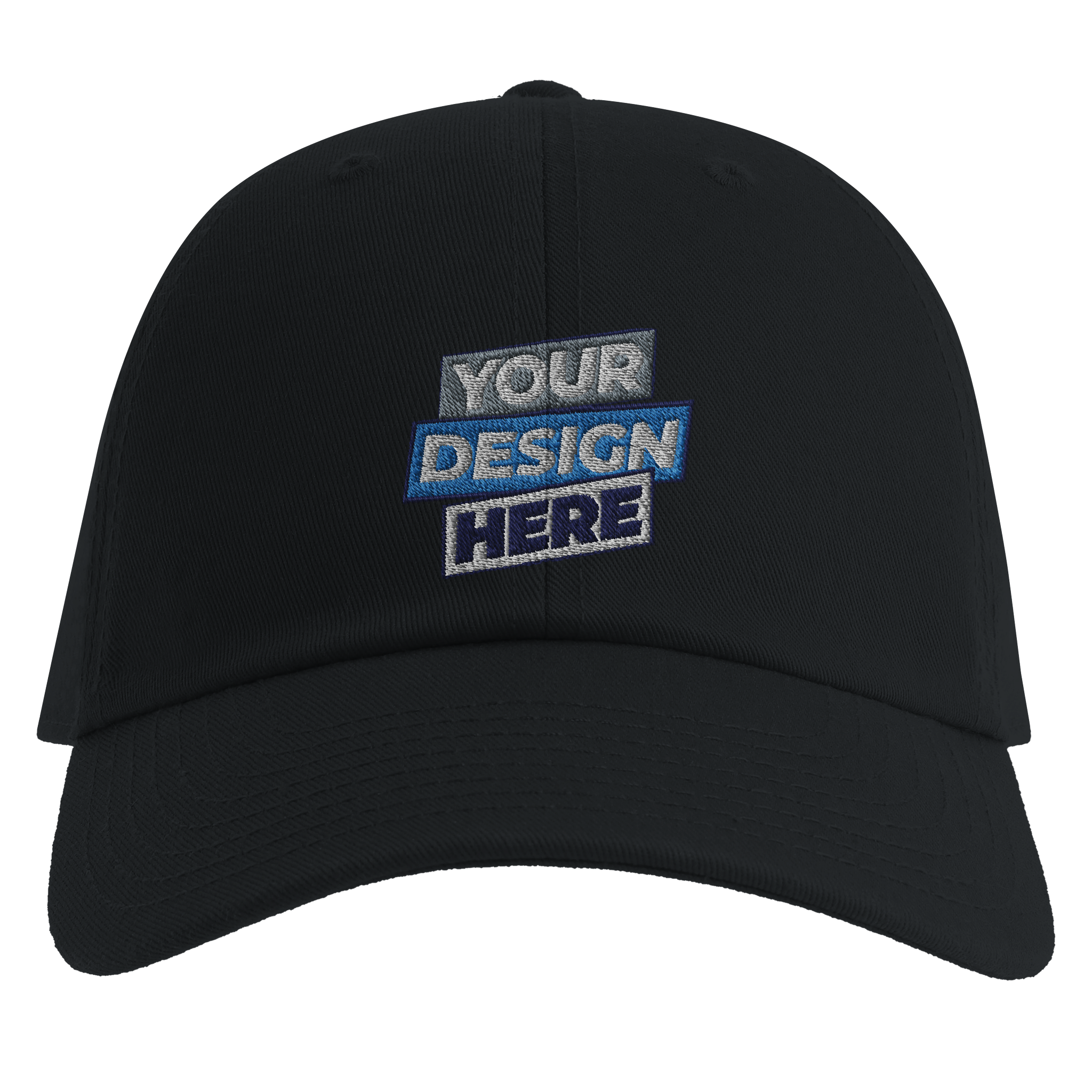 Print on Demand Callorin Premium Snapback Cap, mid-profile snapback with "Your Design Here" embroidery, classic style