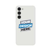Custom artwork transparent flexi iPhone case with frosted finish, showcasing modern design and wireless charging compatibility.