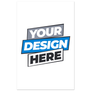 Customizable fine art poster template with "Your Design Here" text in vibrant colors.