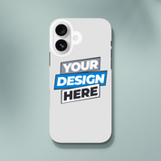 Glossy print on demand iPhone tough case with customizable design, offering dual-layer protection and wireless charging compatibility.