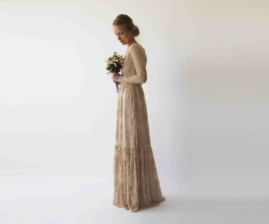 Elvarie Bridal Lace Gown