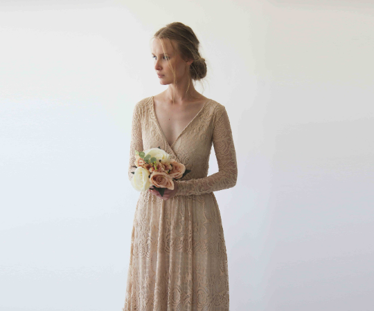 Elvarie Bridal Lace Gown