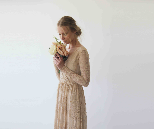 Elvarie Bridal Lace Gown