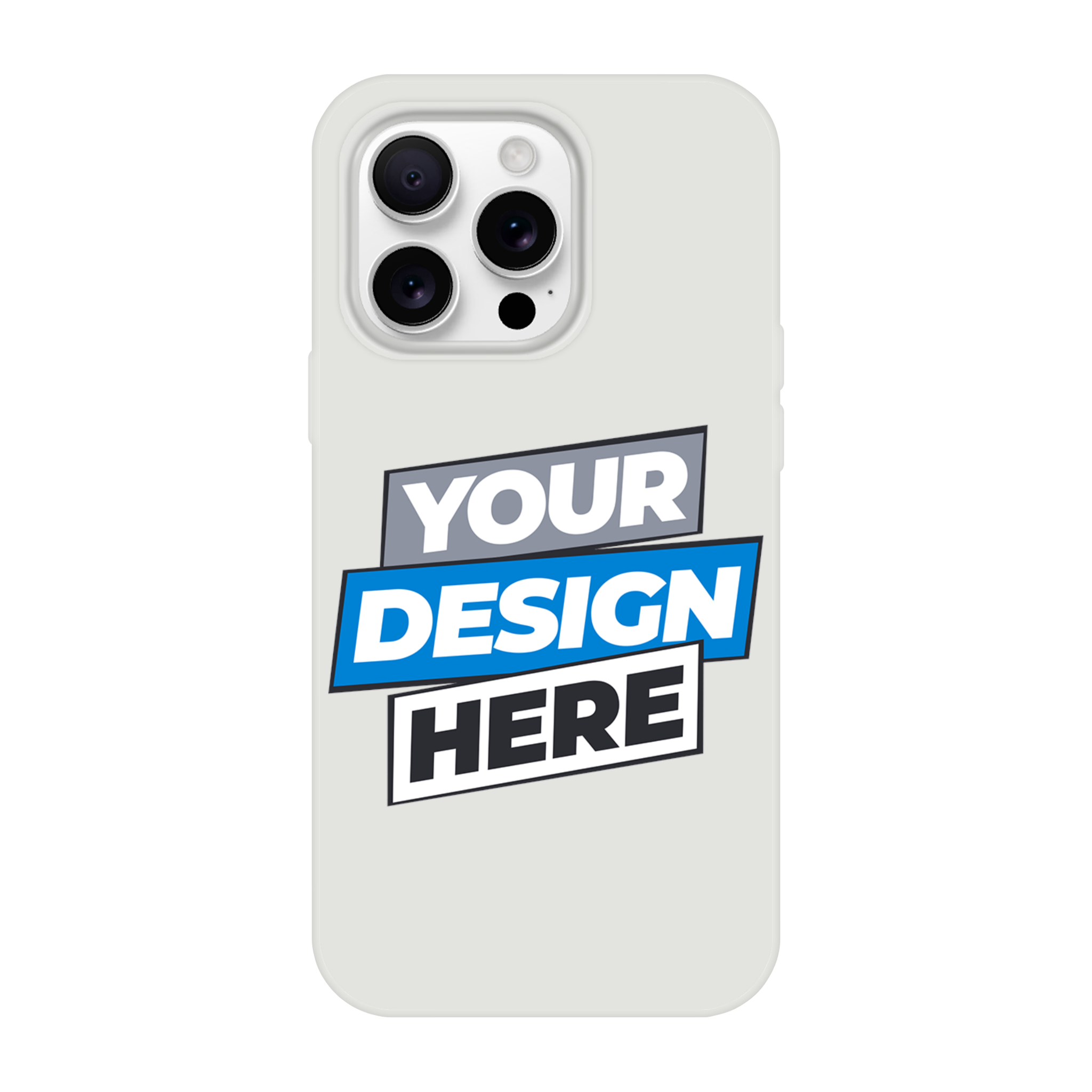 Transparent Flexi Case showcasing customizable design option, highlighting its modern clear texture and precise openings for iPhone.