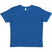 Blue Tivvi Kids Cotton Tee with ribbed collar and classic crew neck design