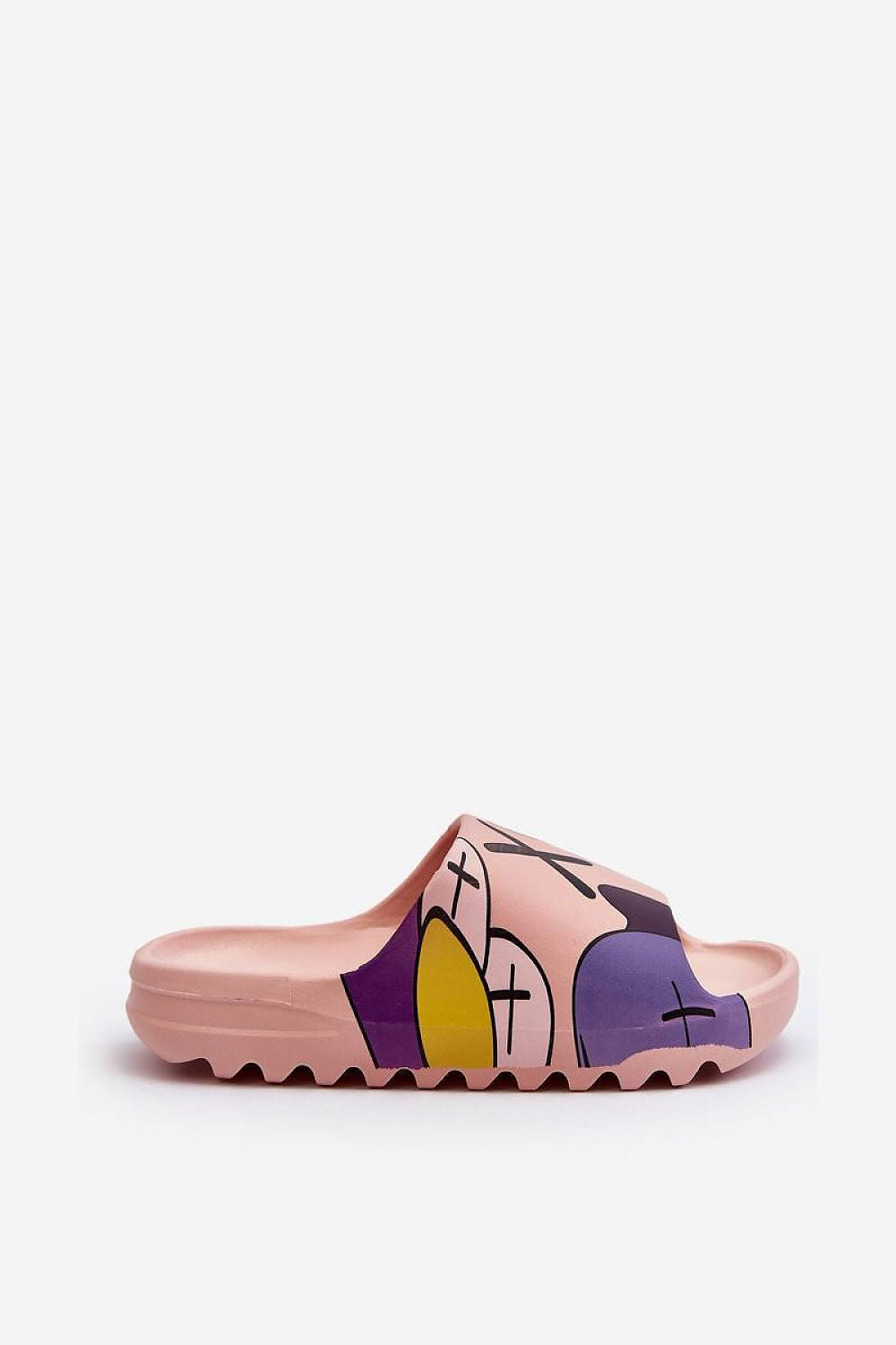 Mifla Cartoon Rubber Summer Slides with vibrant cartoon design, soft insole, and durable sole. Perfect for playful outdoor comfort.