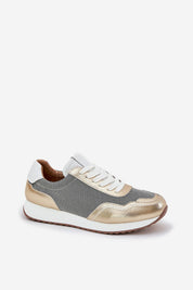 Eryndel ActiveFit Leather Sport Shoes with cushioned insoles, genuine leather and textile upper, lace-up design, 2 cm platform.