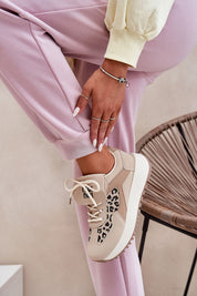 Woman wearing Olivelle Wrapped Front Platform Shoes with suede-textured upper and gathered material design.