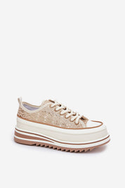 Emlira Thick-Lace Platform Sneakers with textile upper and 6.5 cm platform, offering stylish elevation and all-day comfort.