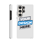 Gloss tough phone case for Samsung with customizable design, dual-layer protection, high-gloss finish, and wireless charging compatibility.
