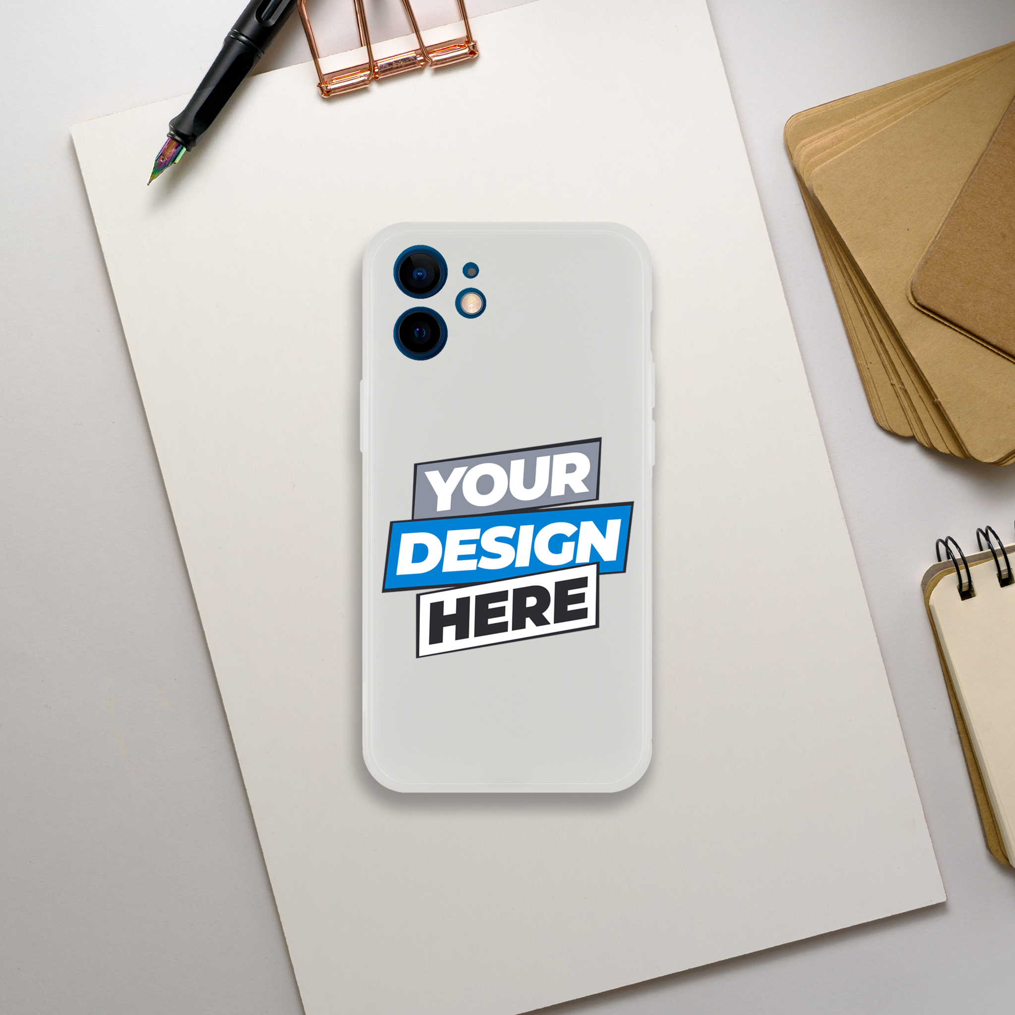 Flexi Case for art designs, transparent, durable, impact-resistant, wireless charging compatible, display stand. Keyword: Clear texture