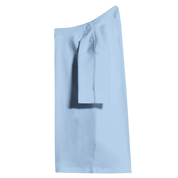 Light blue folded Leoni Cotton Baby Tee offering breathable softness and comfort, ideal for custom prints and everyday wear.
