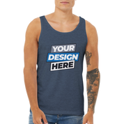 Unisex Calvoro cotton tank with custom design, soft and breathable. Ideal for layering or wearing solo. Perfect for full-front prints.