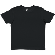 Black Tivvi Kids Cotton Tee with ribbed collar and durable double-needle stitching, ideal for play and creativity.