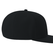 Black Callorin Premium Snapback Cap, featuring mid-profile, structured style, adjustable snapback closure, acrylic and wool blend.