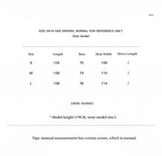 Size guide for Feryn Enzyme-Washed Vest Dress, available in sizes S, M, L with length, bust, and hem width measurements.