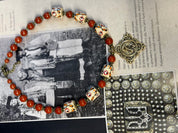 Harmony of Nature handmade Ukrainian necklace with white clay and jasper beads, showcasing traditional craftsmanship and cultural elegance.