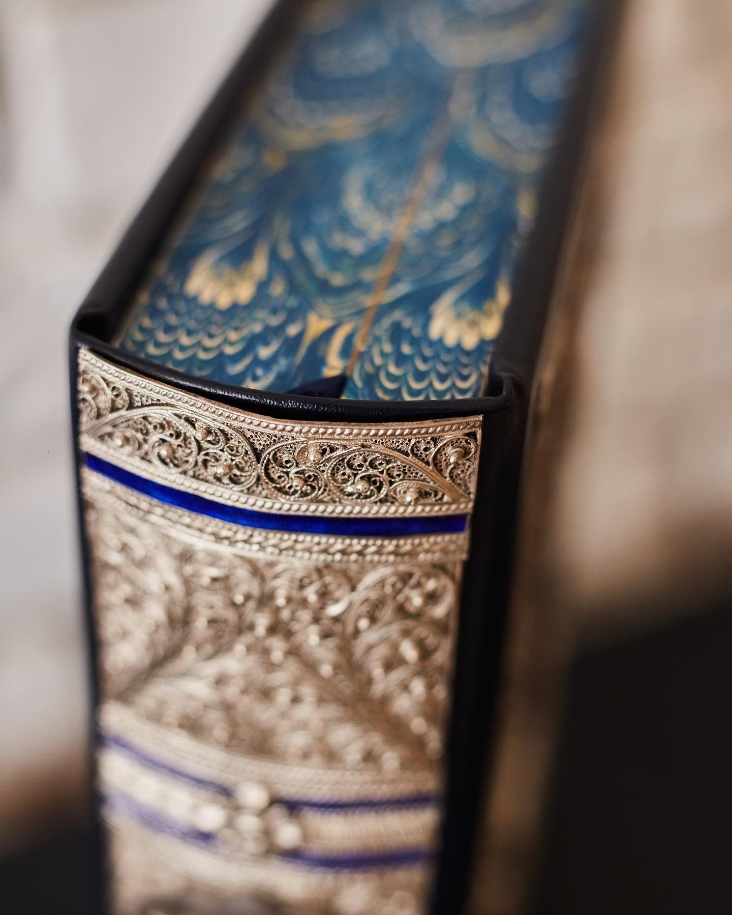 Luxury leather-bound edition of 'Kobzar' with gilding and silvering details.