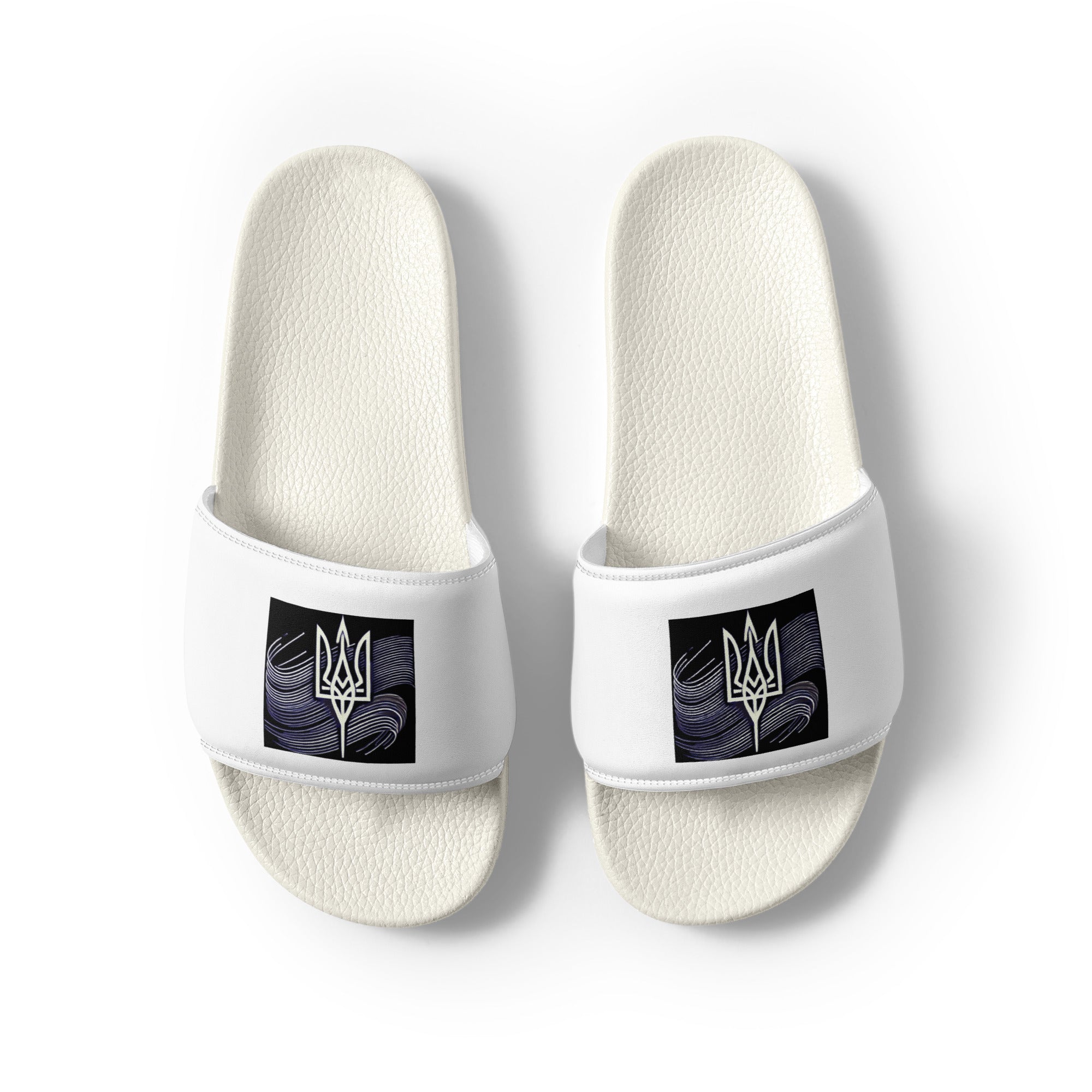 patriotic Ukraine slides,Ukraine black white sandals,Ukraine flag sandals,Ukraine gift for men,Ukraine heritage sandals,Ukraine inspired footwear,Ukraine logo sandals,Ukraine pride footwear,Ukraine themed sandals,Ukrainian emblem shoes,Ukrainian men’s sho